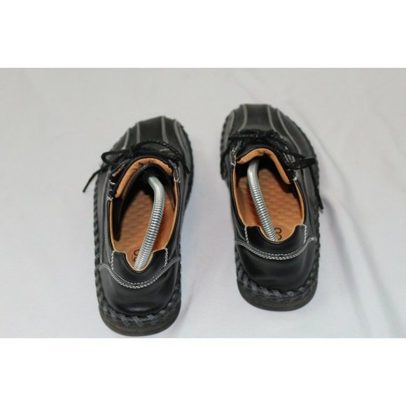 Menico Stitched Soft Leather Shoes Men 41 U.S 8 Casual Moccasin Style Loafers - Picture 3 of 5